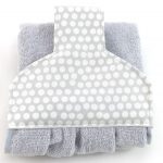 Magnetic Towel -Silver Grey Spot