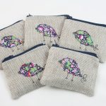 Irish Linen Zip Purse