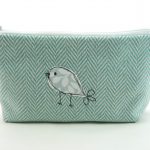 Duck Egg Pure Wool/Silk Pouch (medium)