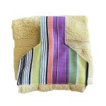 Magnetic Aga towel - yellow multi stripe